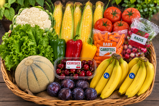 Petit panier fruits et légumes